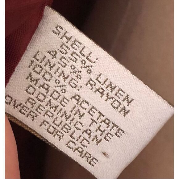 Express linen blend long line button front 90’s blazer Size 2 - Picture 11 of 13